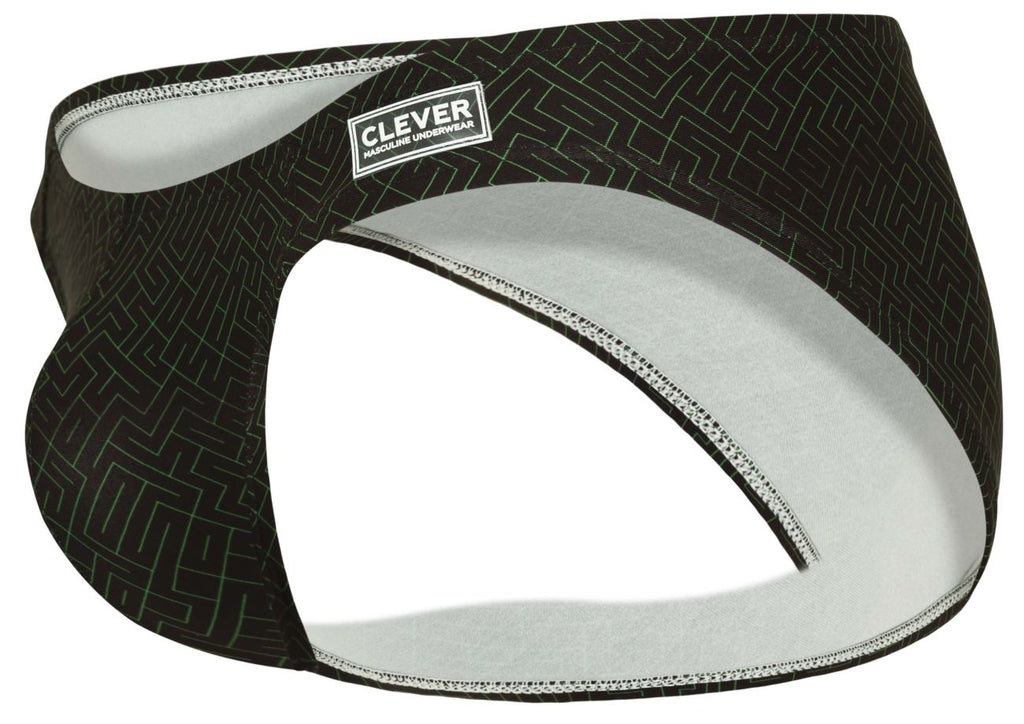 Clever Moda Men's Underwear 1853 Laberin Bikini Color Black