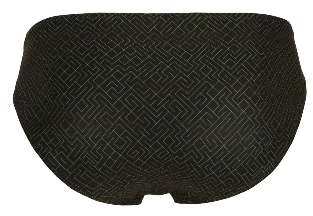 Clever Moda Men's Underwear 1853 Laberin Bikini Color Black