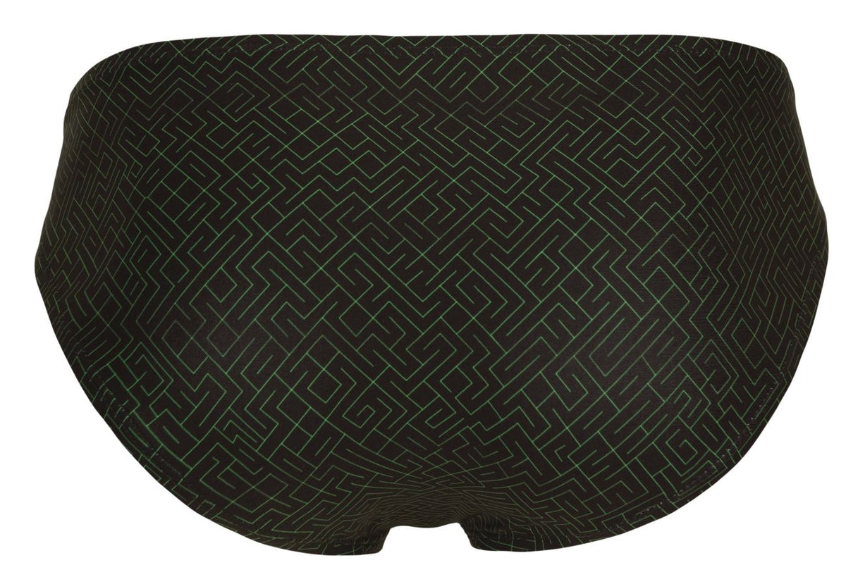 Clever Moda Men's Underwear 1853 Laberin Bikini Color Black