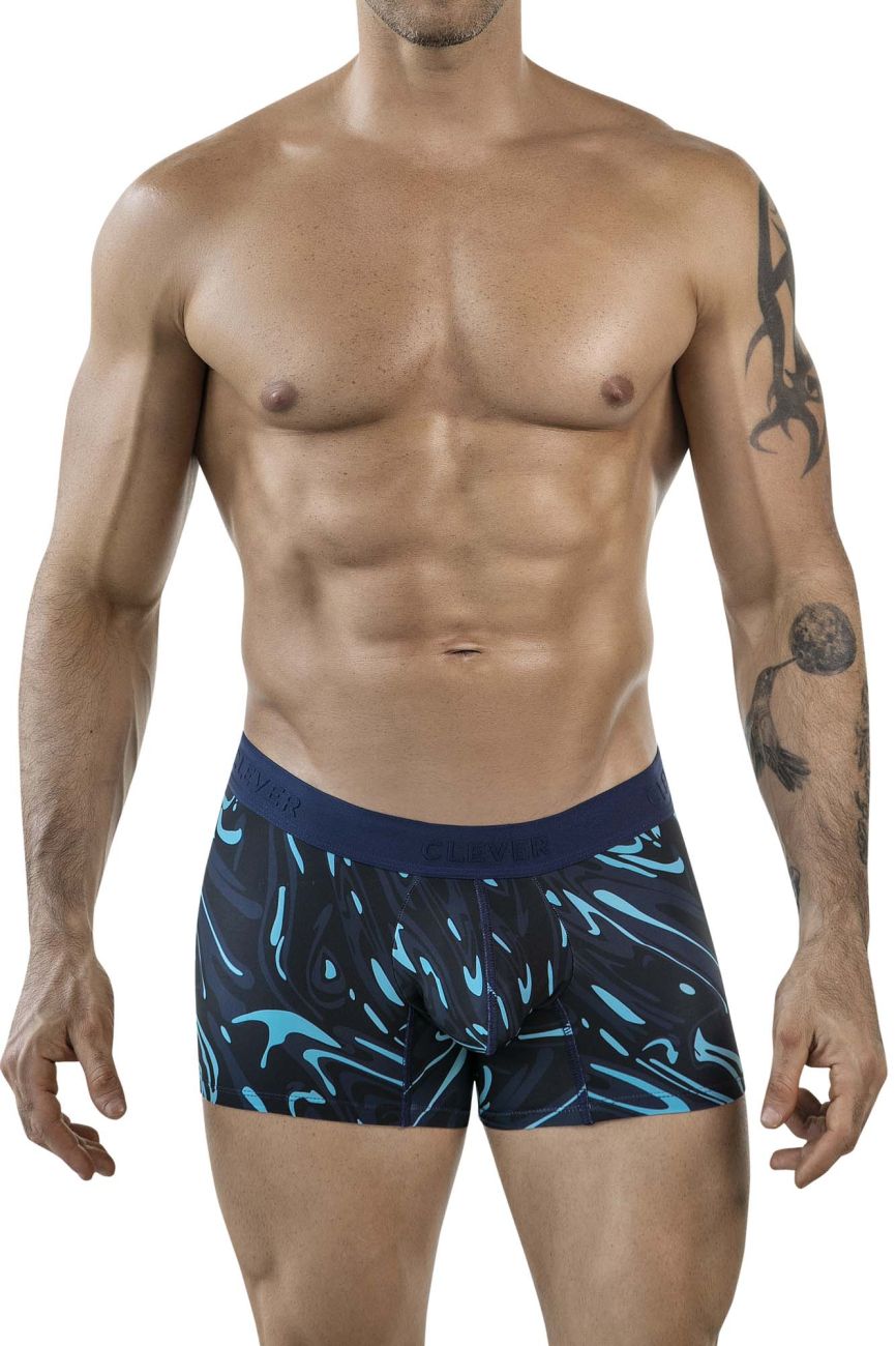 Clever Moda Men's Underwear 1858 Grosh Trunks Color Dark Blue