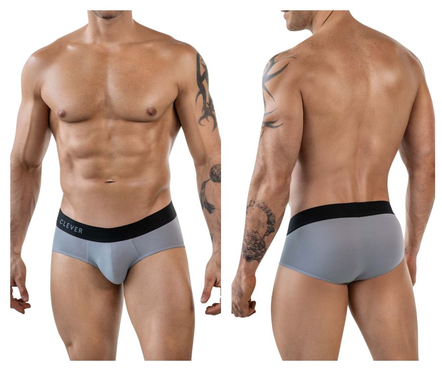 Clever Moda Men's Underwear 1862 Oneal Briefs Color Gray