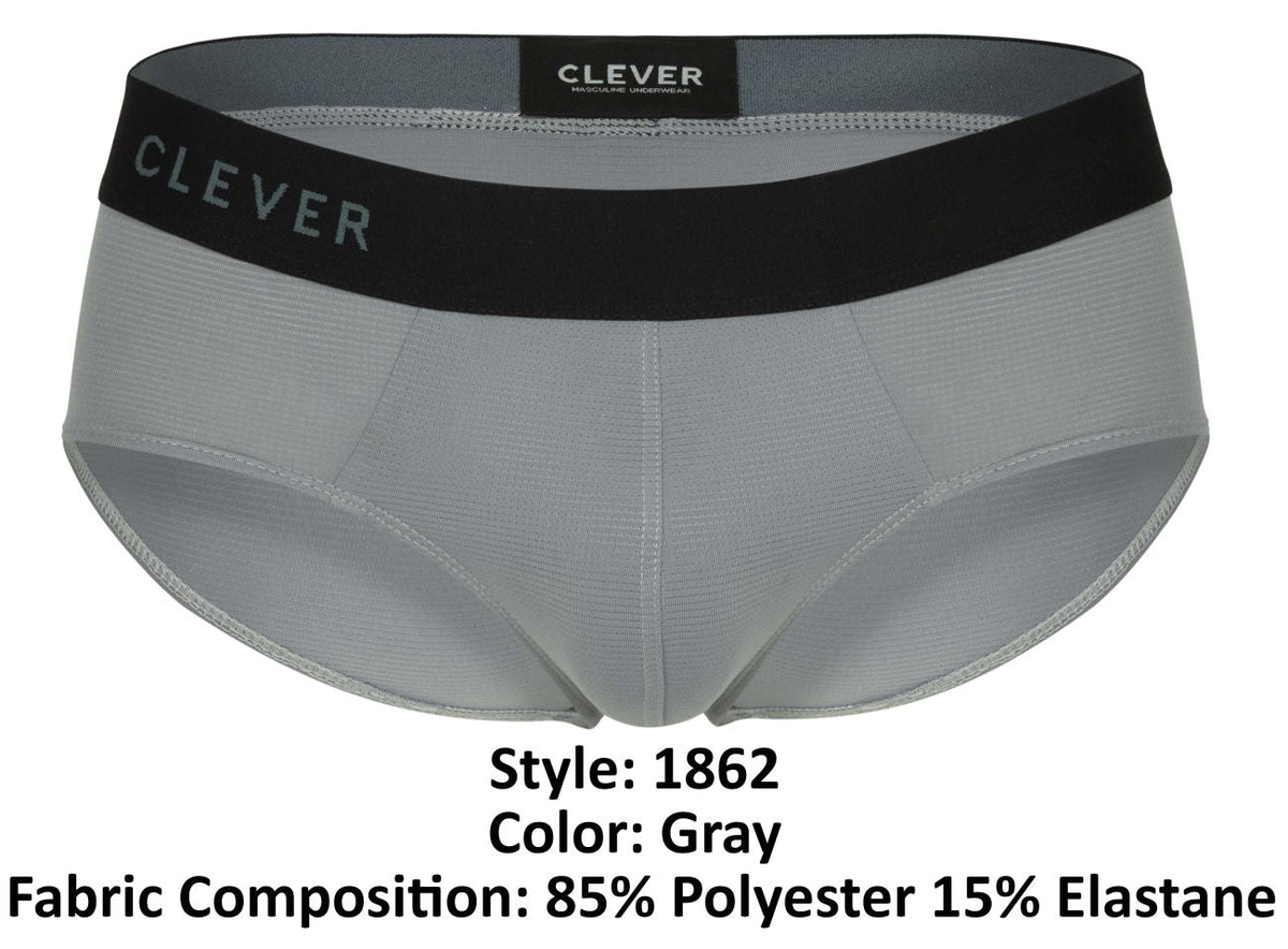 Clever Moda Men's Underwear 1862 Oneal Briefs Color Gray