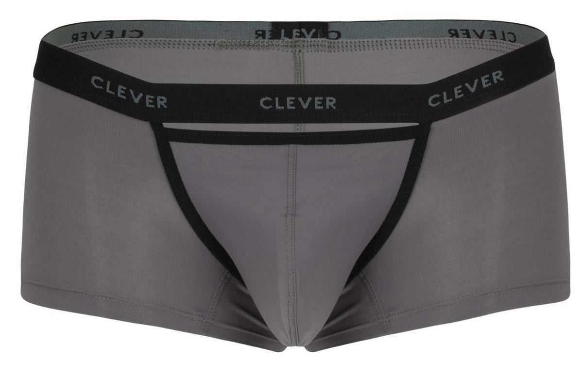 Clever Moda Men's Underwear 1866 Tokio Trunks Color Gray