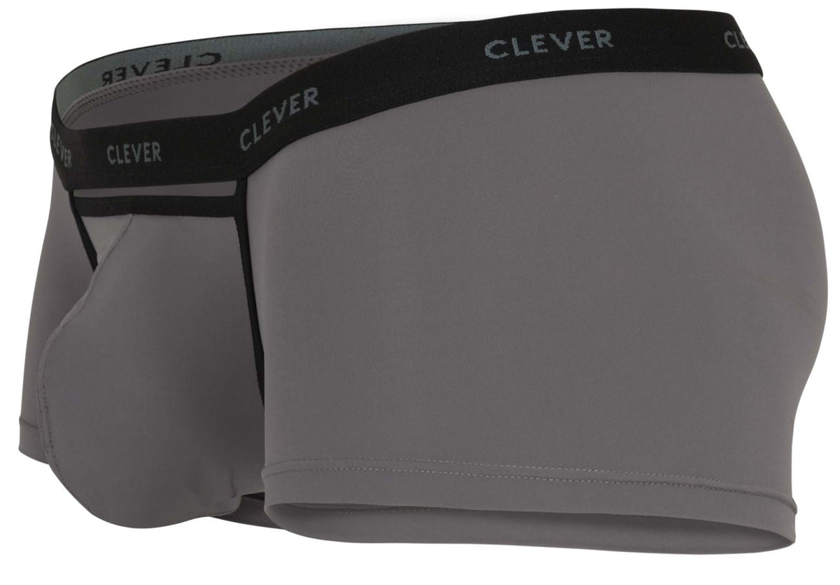 Clever Moda Men's Underwear 1866 Tokio Trunks Color Gray