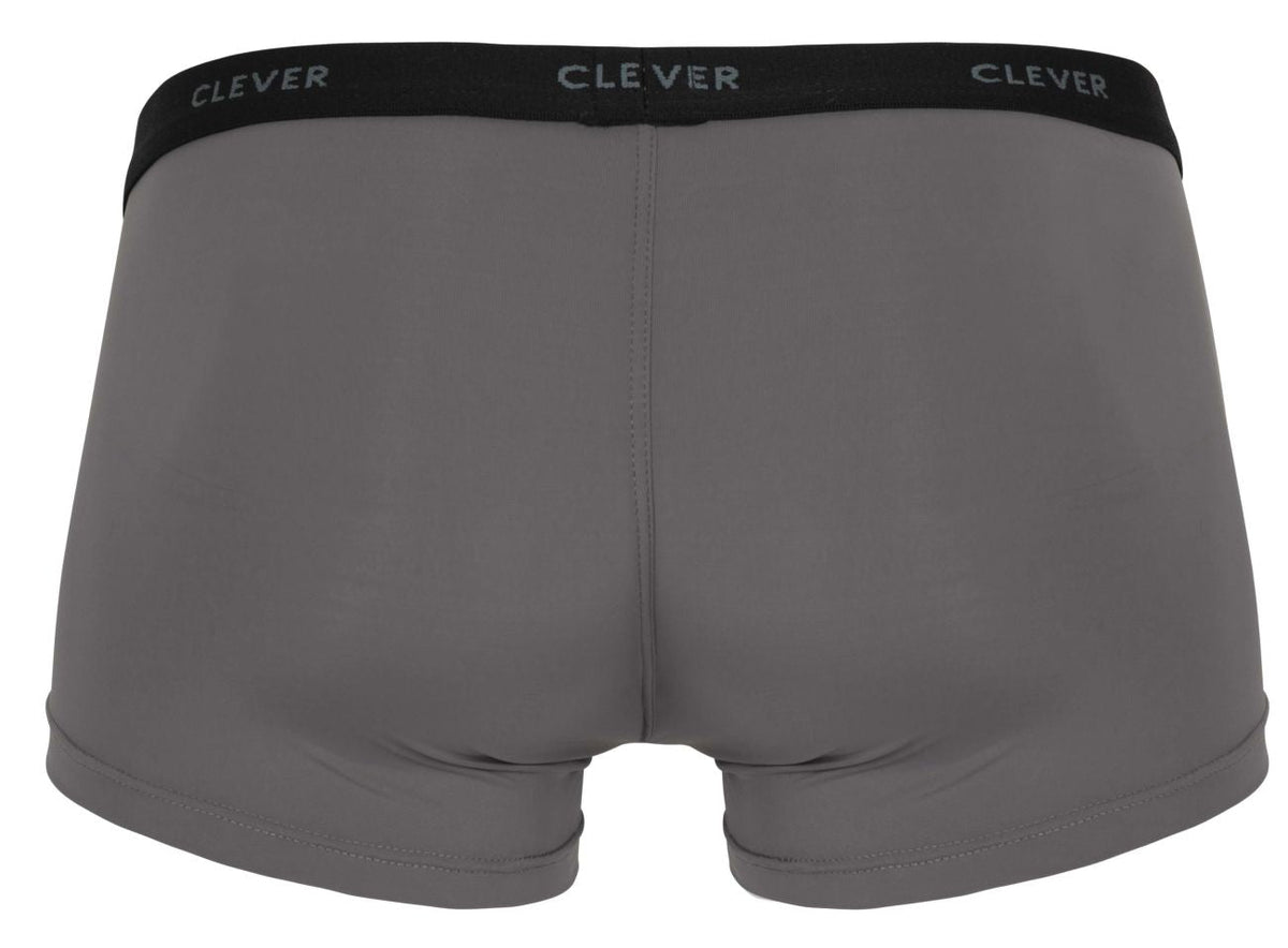 Clever Moda Men's Underwear 1866 Tokio Trunks Color Gray