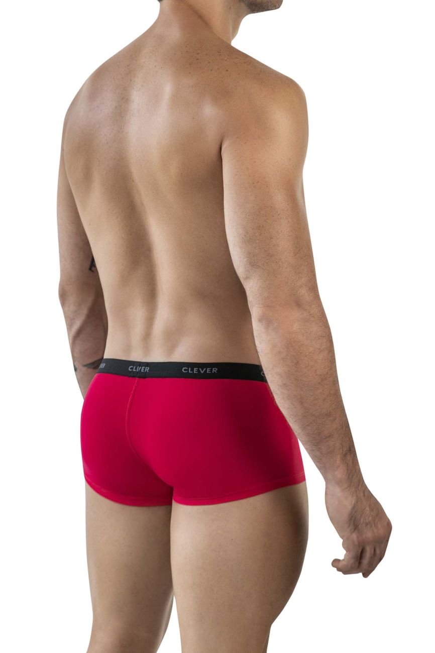 Clever Moda Men's Underwear 1866 Tokio Trunks Color Red