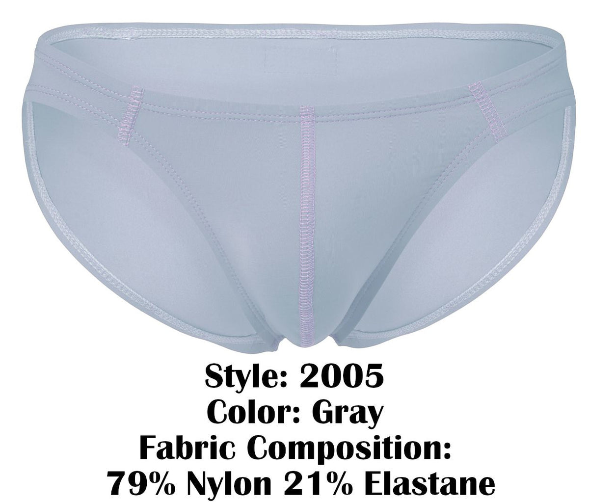Clever Moda Men's Underwear 2005 Raices Briefs Color Gray