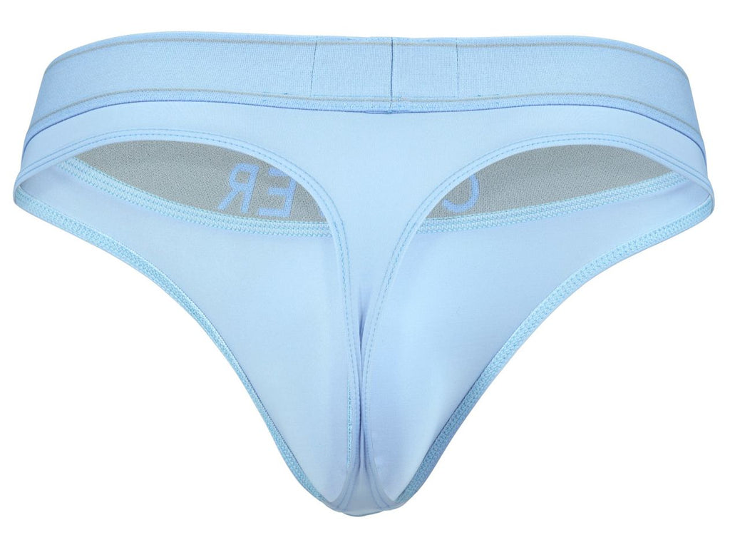 Clever Moda Men's Underwear 2008 Raw Thongs Color Light Blue