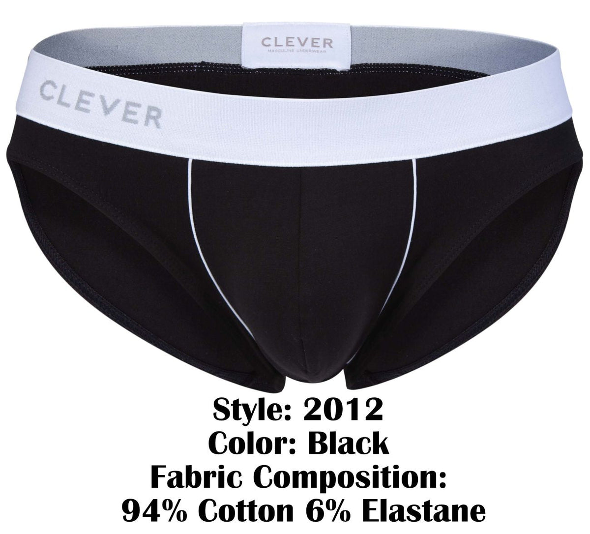 Clever Moda Men's Underwear 2012 Origen Briefs Color Black