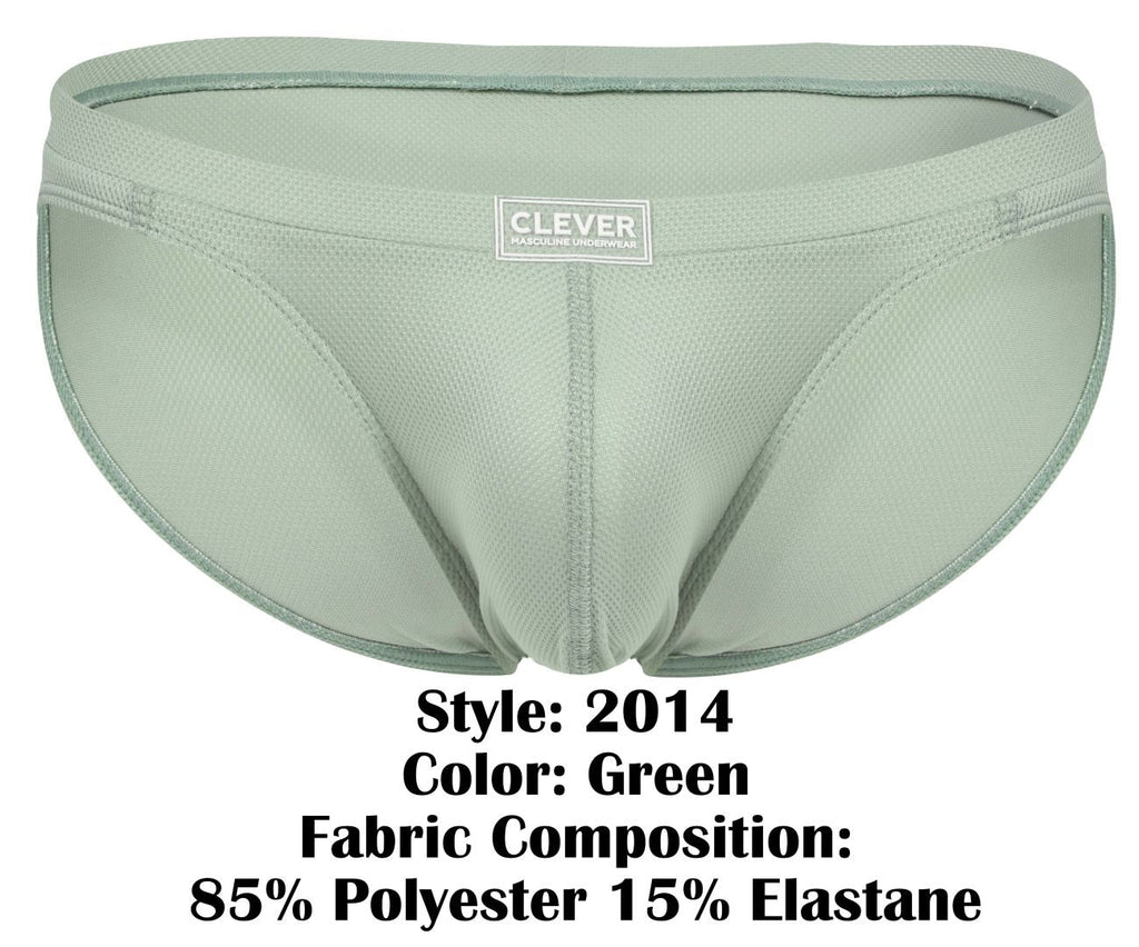 Clever Moda Men's Underwear 2014 Reto Briefs Color Green