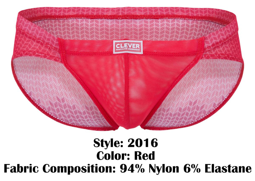 Clever Moda Men's Underwear 2016 Mosaico Briefs Color Red
