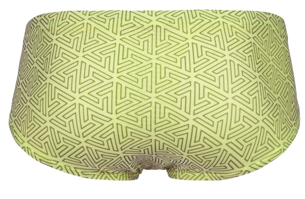 Clever Moda Men's Underwear 2017 Neon Briefs Color Green