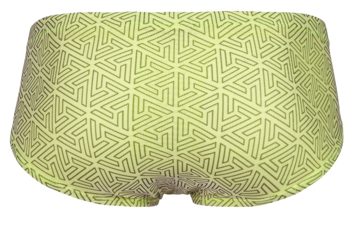 Clever Moda Men's Underwear 2017 Neon Briefs Color Green