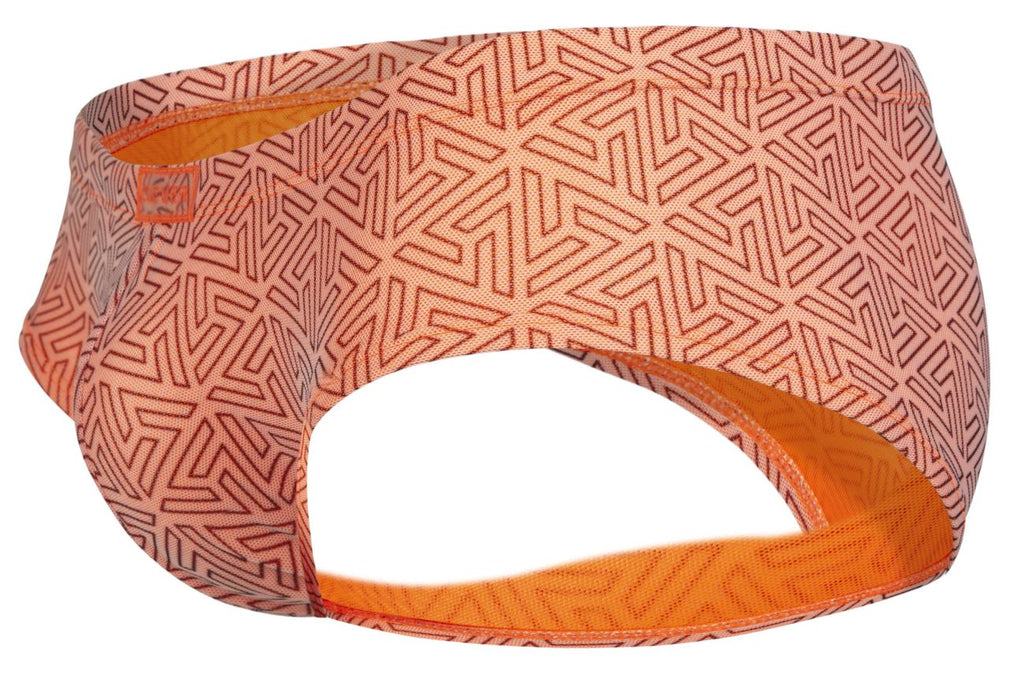 Clever Moda Men's Underwear 2017 Neon Briefs Color Orange