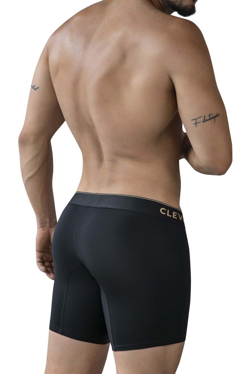Clever Moda Men's Underwear 2027 Valladolid Boxer Briefs Color Black