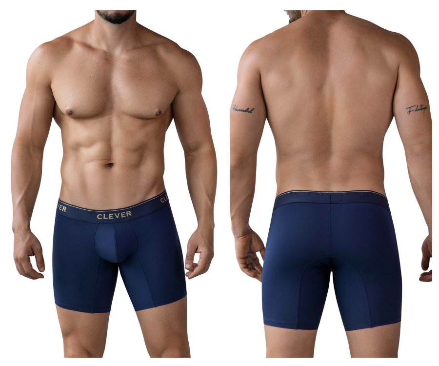 Clever Moda Men's Underwear 2027 Valladolid Boxer Briefs Color Dark Blue