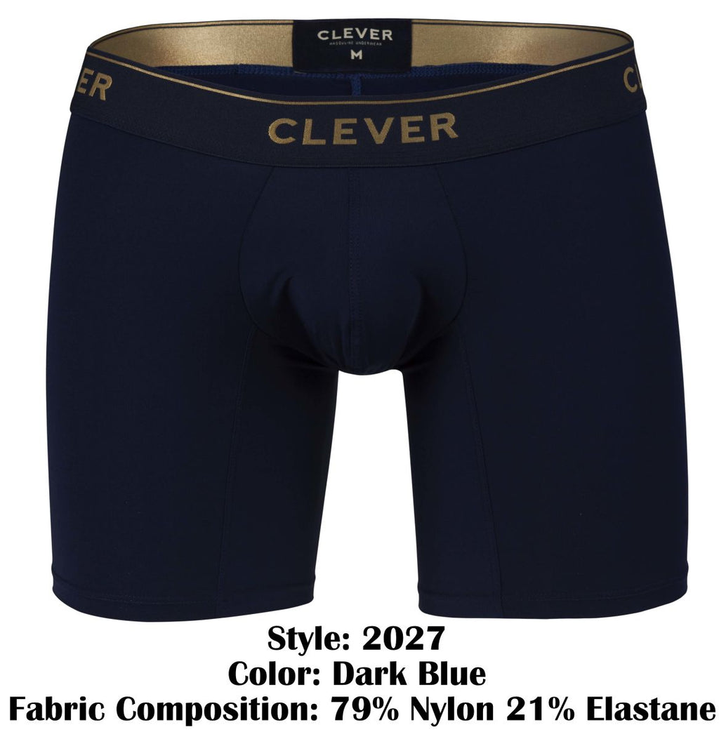 Clever Moda Men's Underwear 2027 Valladolid Boxer Briefs Color Dark Blue