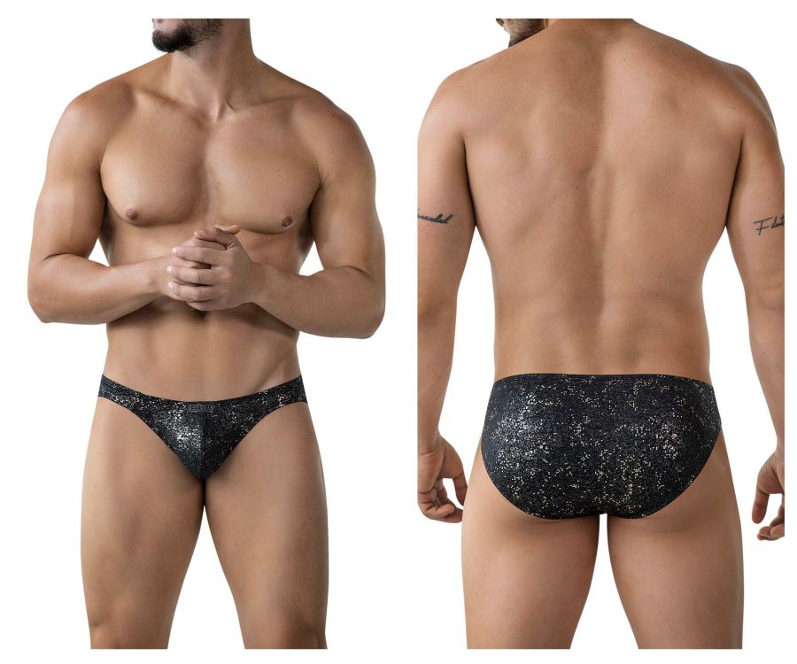 Clever Moda Men's Underwear 2039 Galaxy Briefs Color Black