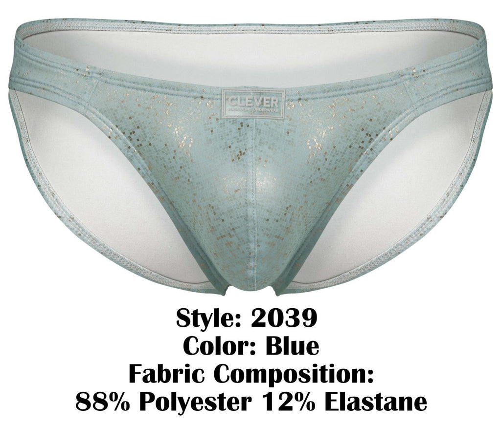 Clever Moda Men's Underwear 2039 Galaxy Briefs Color Blue
