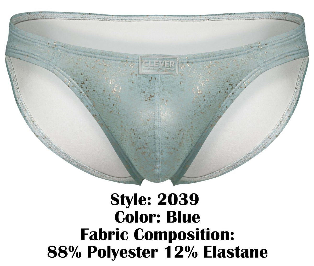 Clever Moda Men's Underwear 2039 Galaxy Briefs Color Blue