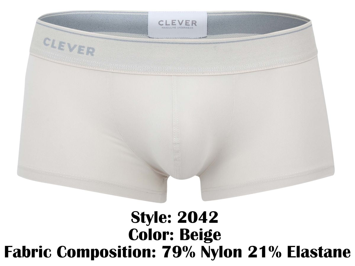 Clever Moda Men's Underwear 2042 Mendoza Trunks Color Beige