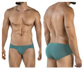 Clever Moda Men's Underwear 2043 Mendoza Briefs Color Green
