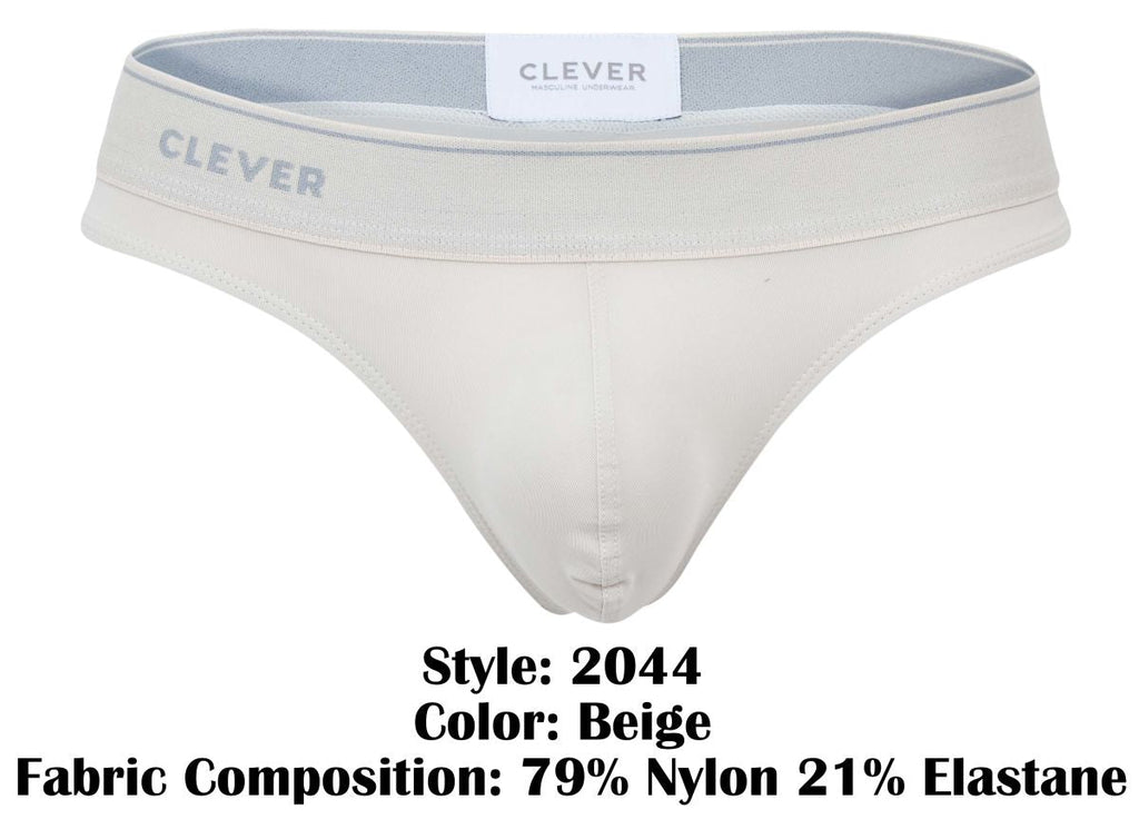 Clever Moda Men's Underwear 2044 Mendoza Thongs Color Beige