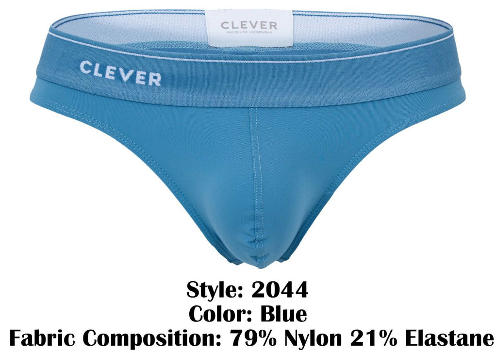 Clever Moda Men's Underwear 2044 Mendoza Thongs Color Blue
