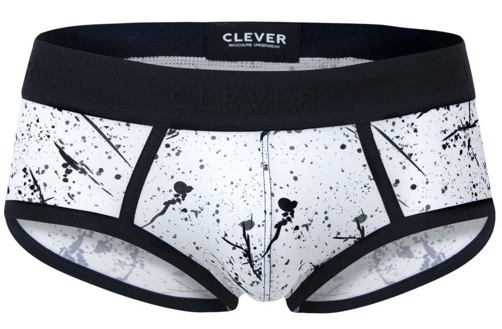 Clever Moda Men's Underwear 2051 Brochazos Briefs Color Black