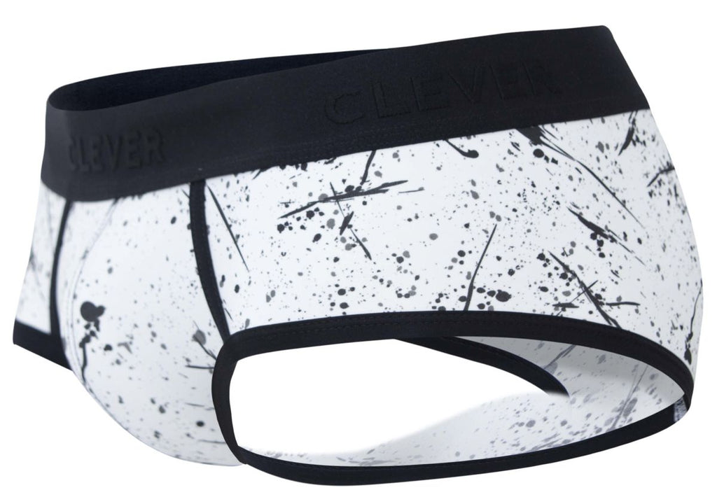 Clever Moda Men's Underwear 2051 Brochazos Briefs Color Black