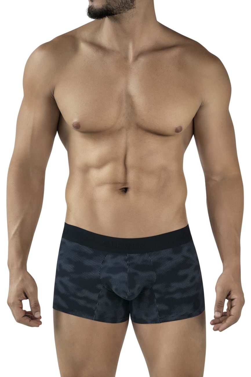 Clever Moda Men's Underwear 2052 Militar Trunks Color Black