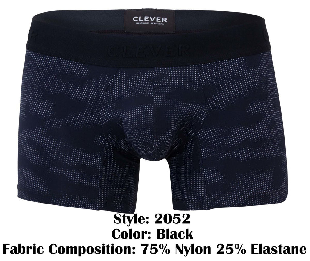 Clever Moda Men's Underwear 2052 Militar Trunks Color Black