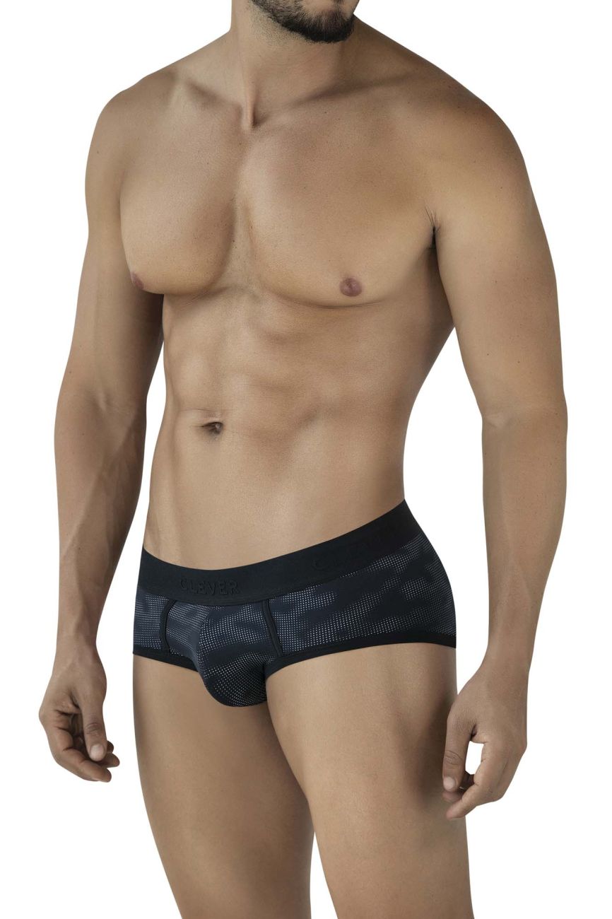 Clever Moda Men's Underwear 2053 Militar Briefs Color Black