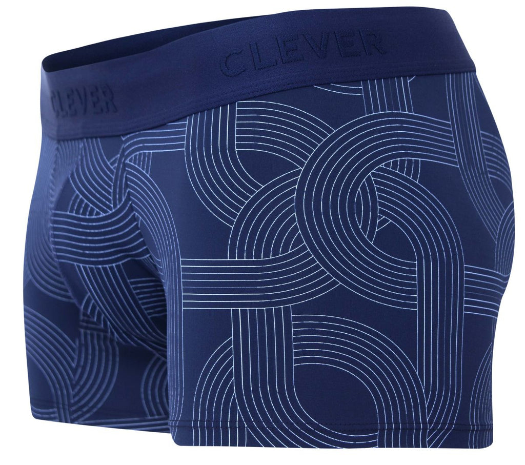 Clever Moda Men's Underwear 2054 Navy Trunks Color Dark Blue