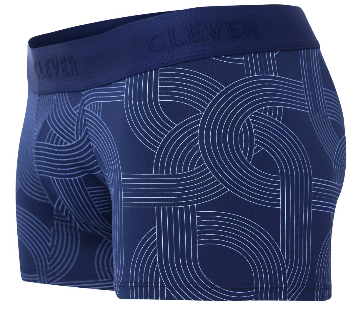 Clever Moda Men's Underwear 2054 Navy Trunks Color Dark Blue