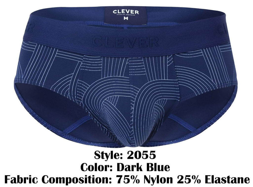 Clever Moda Men's Underwear 2055 Navy Briefs Color Dark Blue