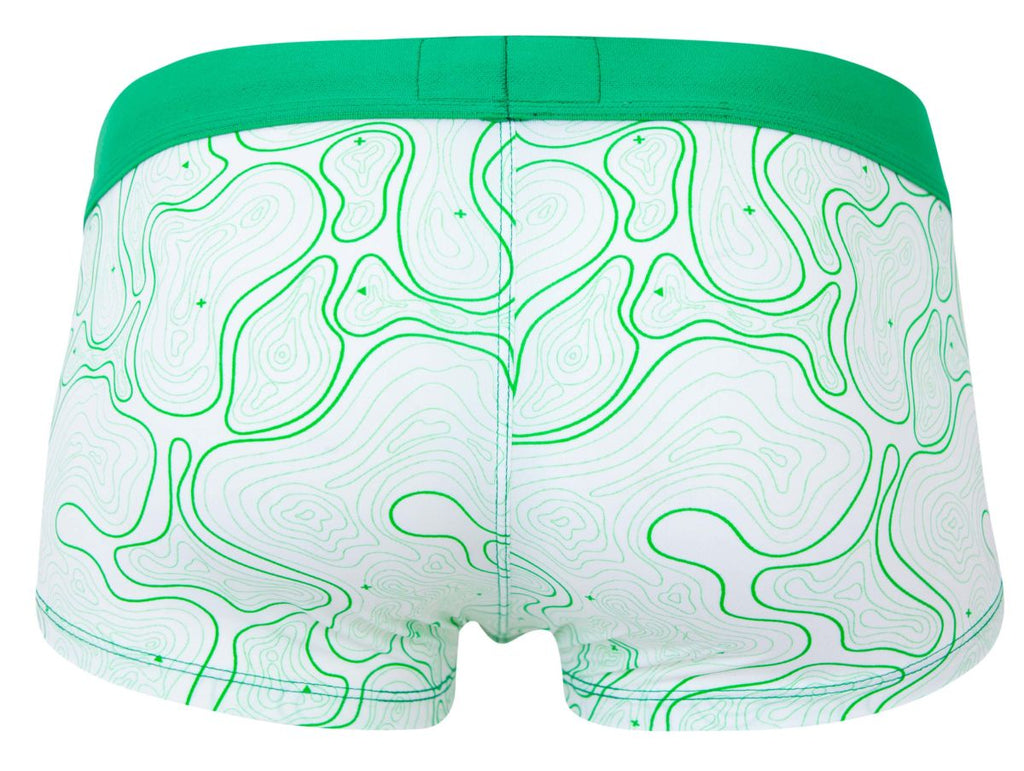Clever Moda Men's Underwear 2056 Maze Trunks Color Green
