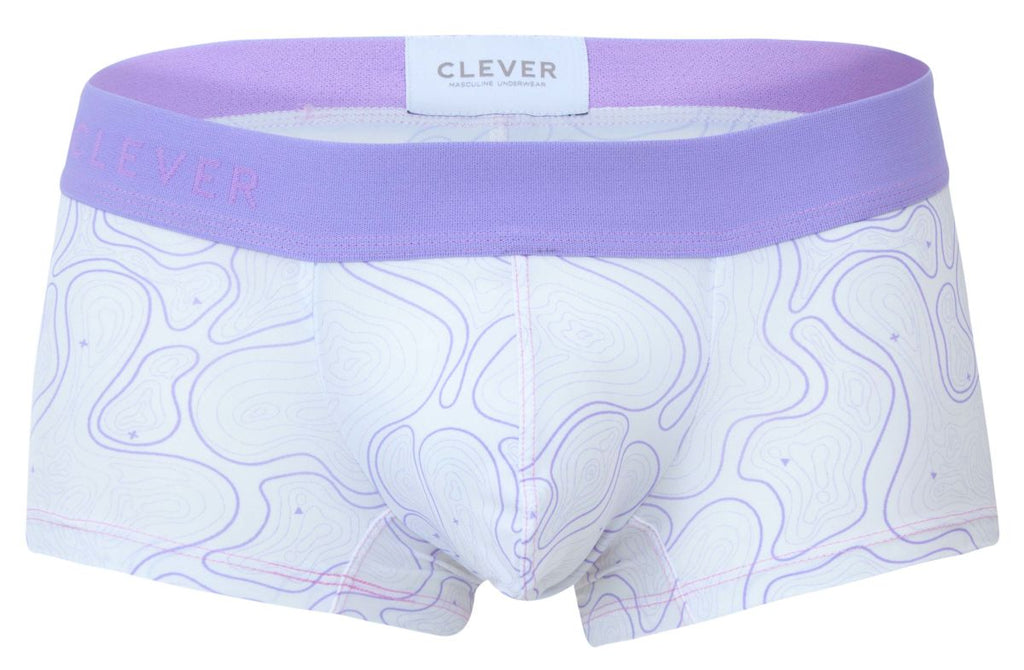 Clever Moda Men's Underwear 2056 Maze Trunks Color Lilac
