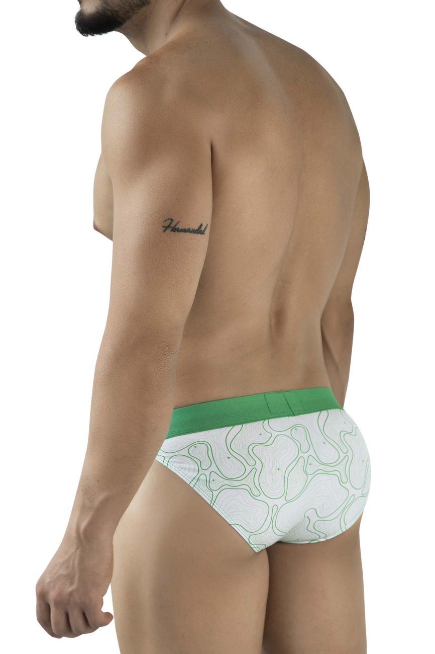 Clever Moda Men's Underwear 2057 Maze Bikini Color Green