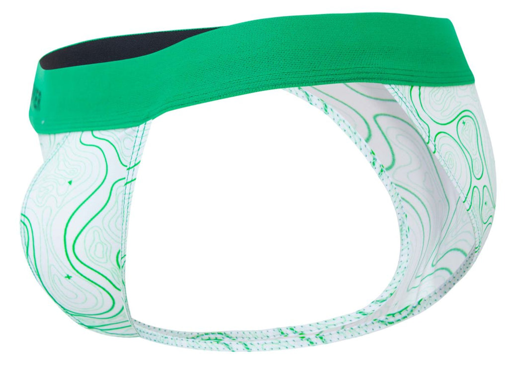 Clever Moda Men's Underwear 2057 Maze Bikini Color Green