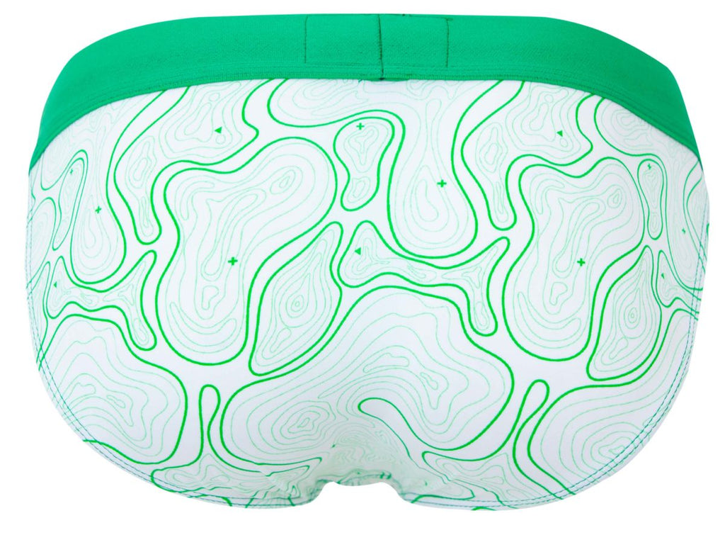 Clever Moda Men's Underwear 2057 Maze Bikini Color Green