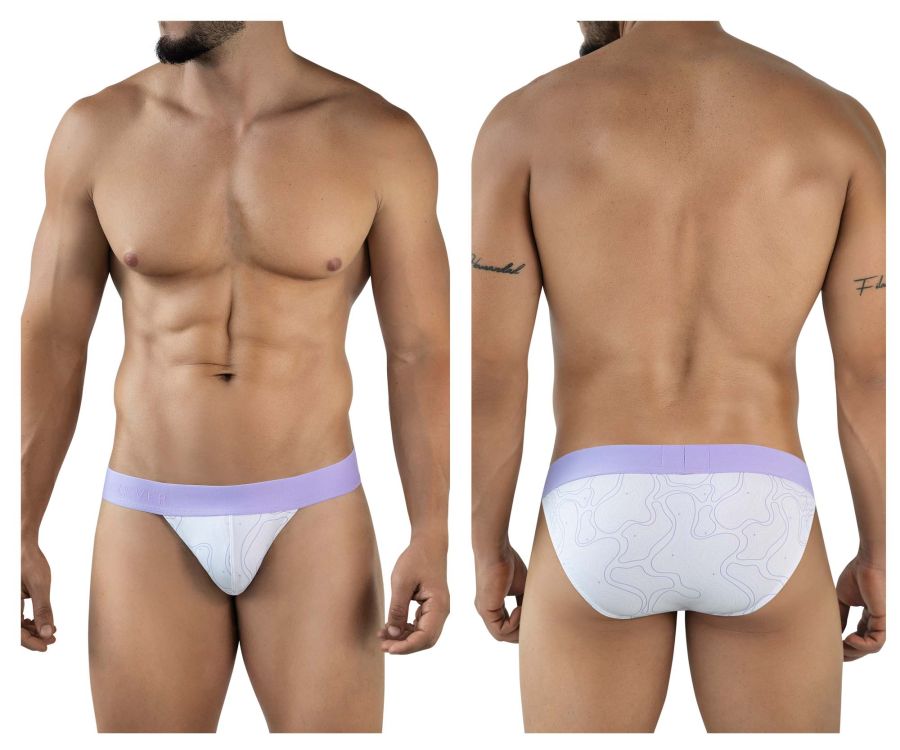 Clever Moda Men's Underwear 2057 Maze Bikini Color Lilac