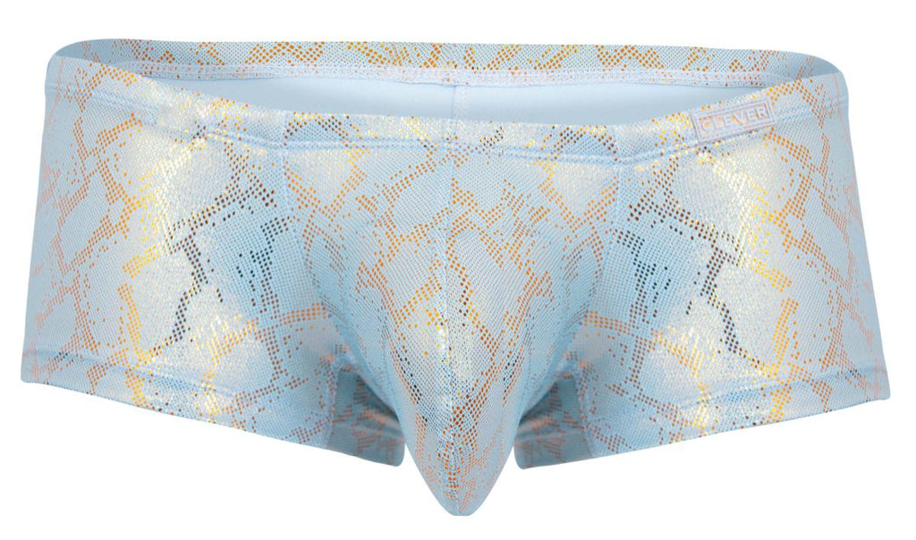 Clever Moda Men's Underwear 2061 Diamond Trunks Color Blue