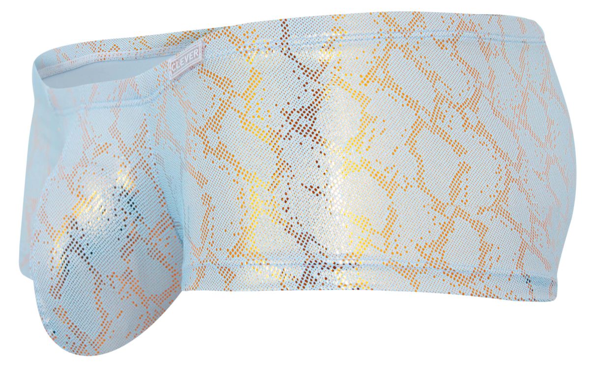 Clever Moda Men's Underwear 2061 Diamond Trunks Color Blue