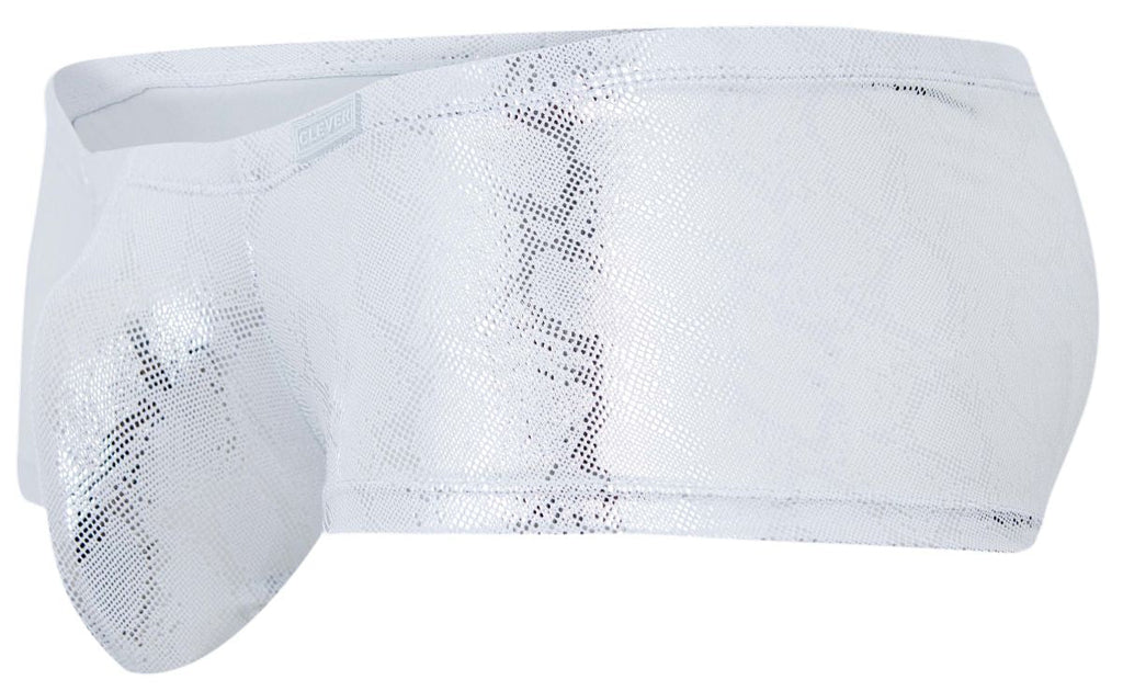 Clever Moda Men's Underwear 2061 Diamond Trunks Color Silver