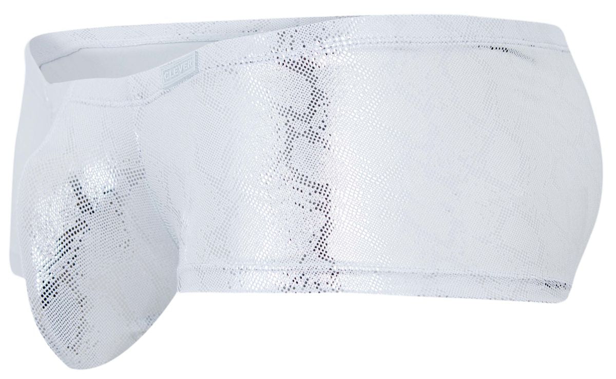 Clever Moda Men's Underwear 2061 Diamond Trunks Color Silver