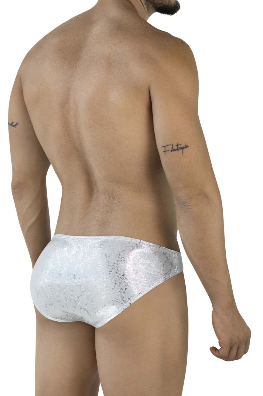 Clever Moda Men's Underwear 2062 Diamond Briefs Color Silver