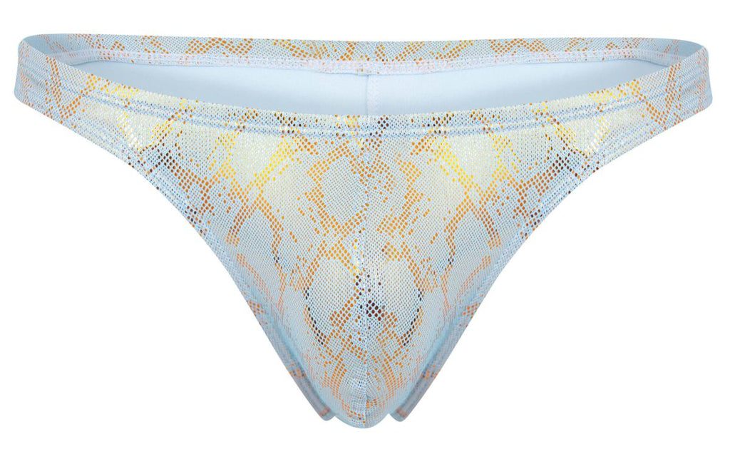 Clever Moda Men's Underwear 2063 Diamond Thongs Color Blue