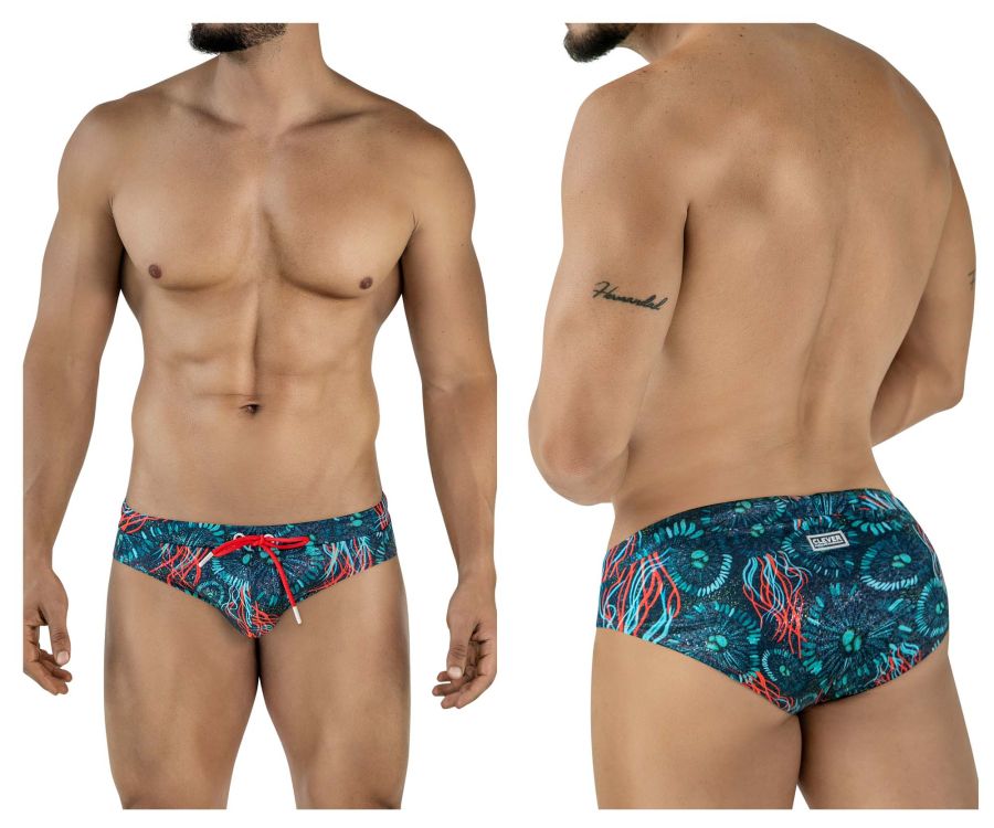 Clever Moda Men's swimwear 2066 Malpelo Swim Briefs Color Dark Blue