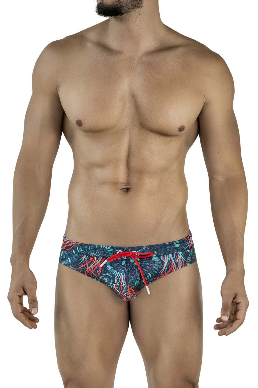 Clever Moda Men's swimwear 2066 Malpelo Swim Briefs Color Dark Blue